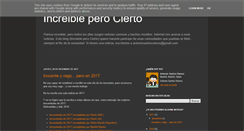 Desktop Screenshot of increibleperocierto.es